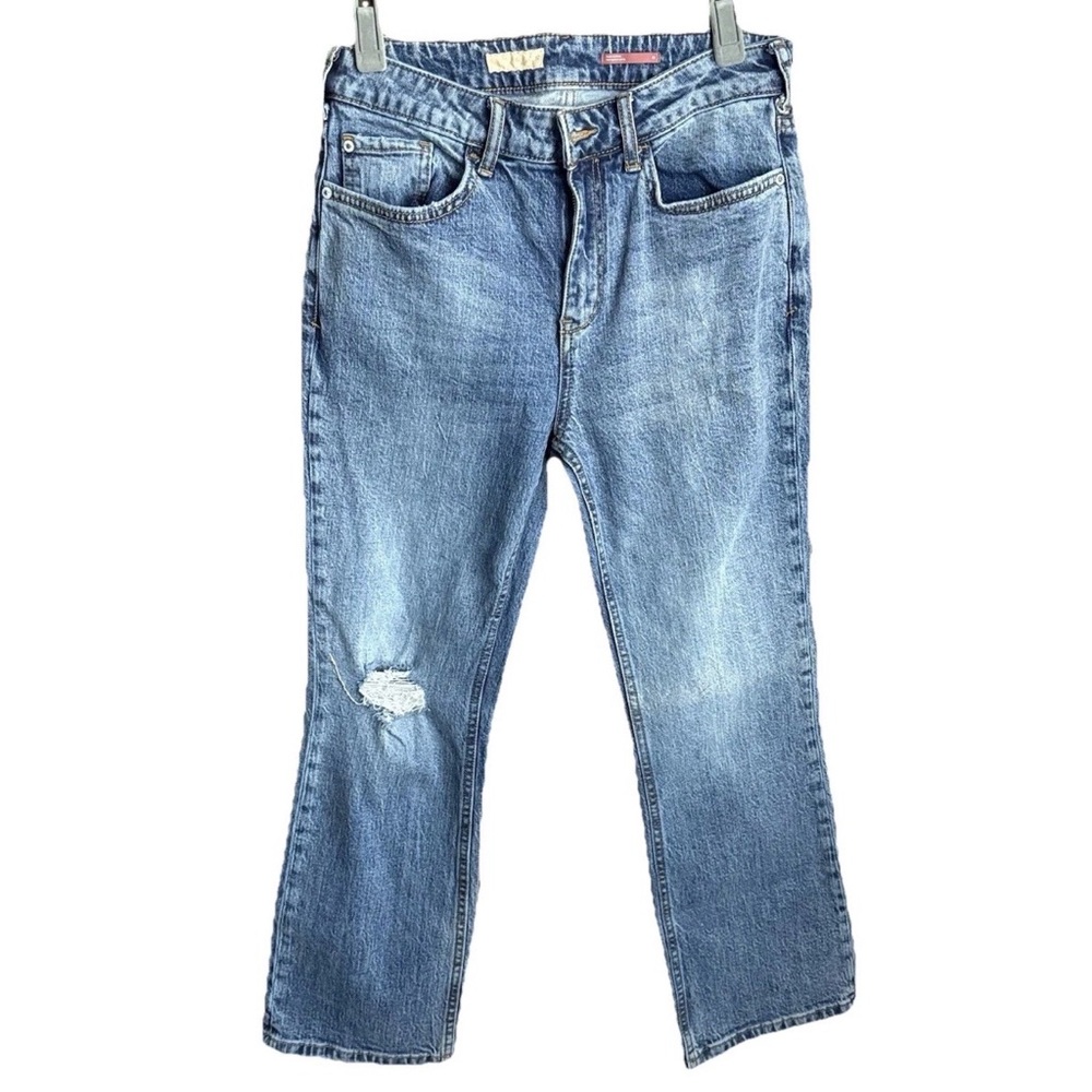 Pilcro Anthropologie Jeans Womens 29 (Fits 28) Medium Wash Distressed Straight
